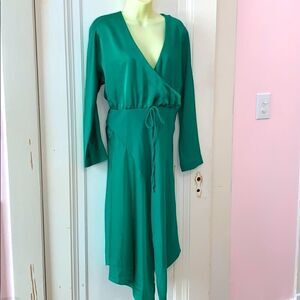 ‎NWT Cushnie for Target green asymmetrical dress